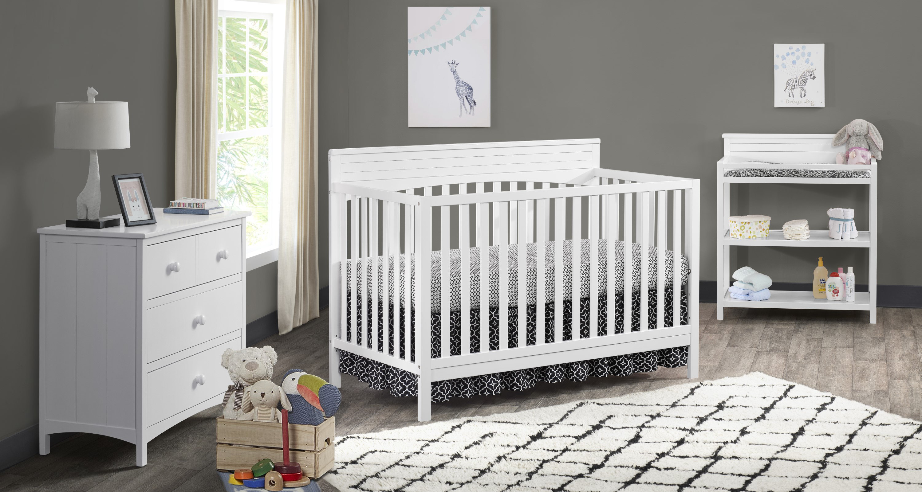 Harriet Bee Lattimer 4in1 Convertible Crib & Reviews Wayfair