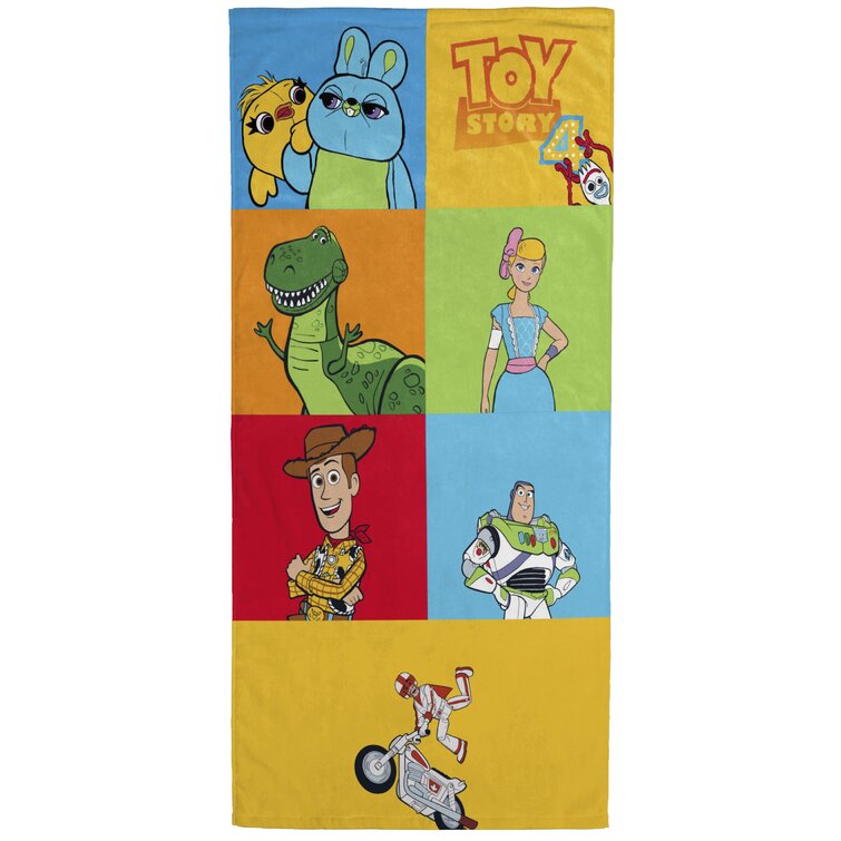 DISNEY FAVORITE CARTOONS THEMES BATH TOWEL 3PC 100% COTTON TOY STORY AND FRIENDS 