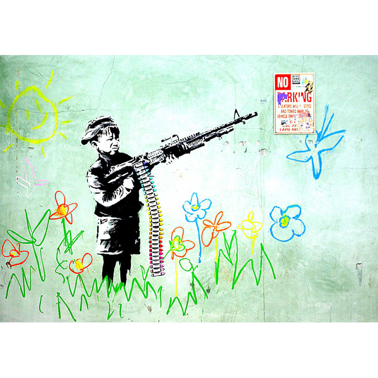 East Urban Home Banksy Print Wayfair Co Uk