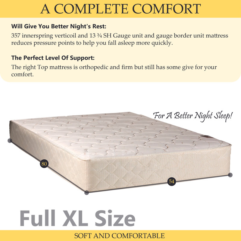 Alwyn Home Orthopedic 10 Medium Innerspring Mattress And Box