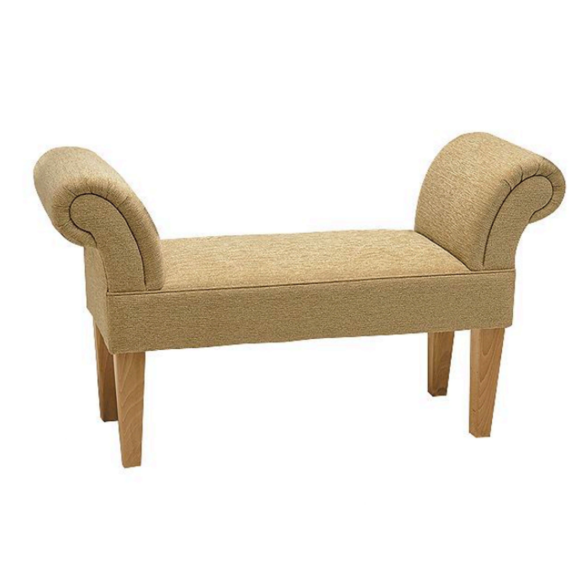 curved bedroom bench