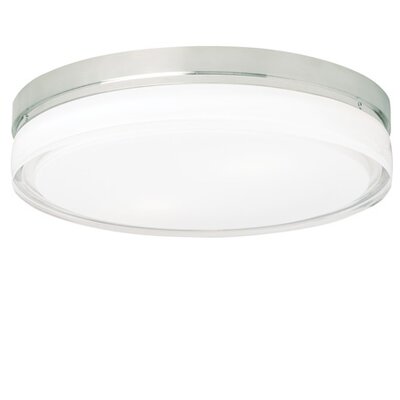 Latitude Run Nakashima 2 Light Flush Mount Finish Chrome