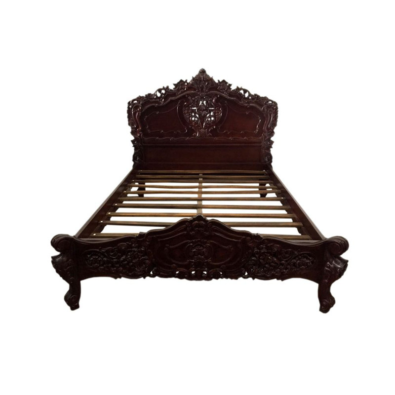 Astoria Grand Pawlak Handmade Solid Mahogany Wood Queen Sleigh Bed Wayfair