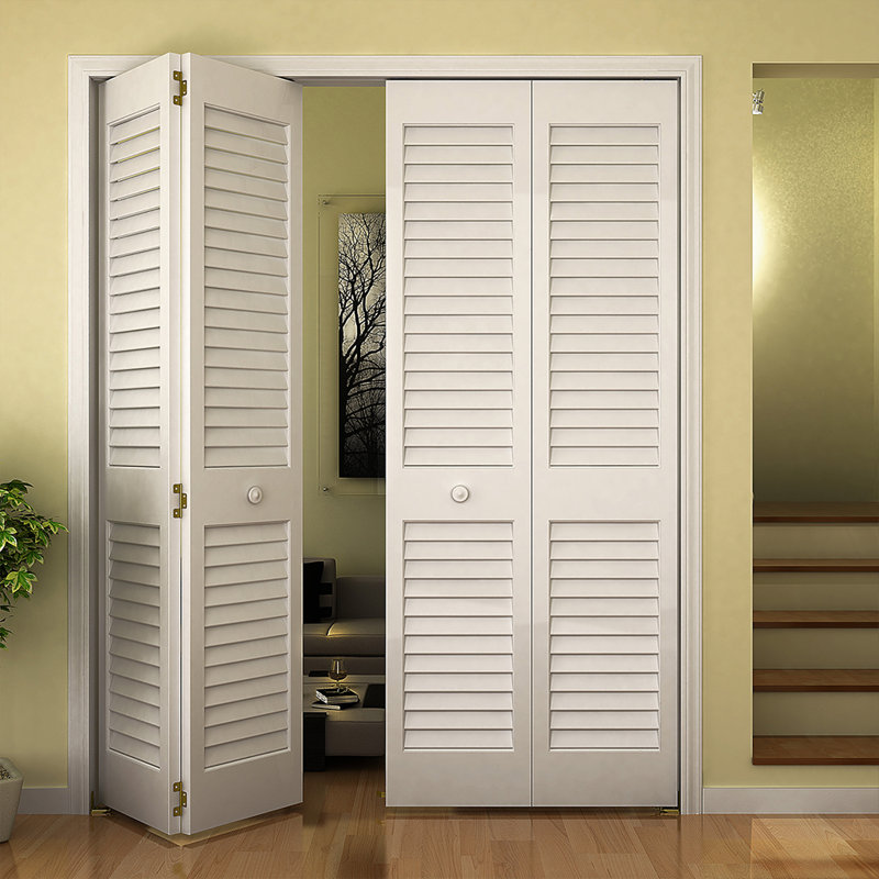 Kiby Louvered Pine Wood Painted Plantation Bi Fold Door Reviews