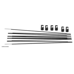 Universal Trampoline Fiber Glass Rods for Net Enclosure for 12' Frame - 6 Pole Caps Included