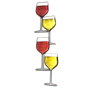 Best Metal Wine Glass Wall Decor