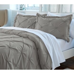 zada pintuck reversible duvet cover set