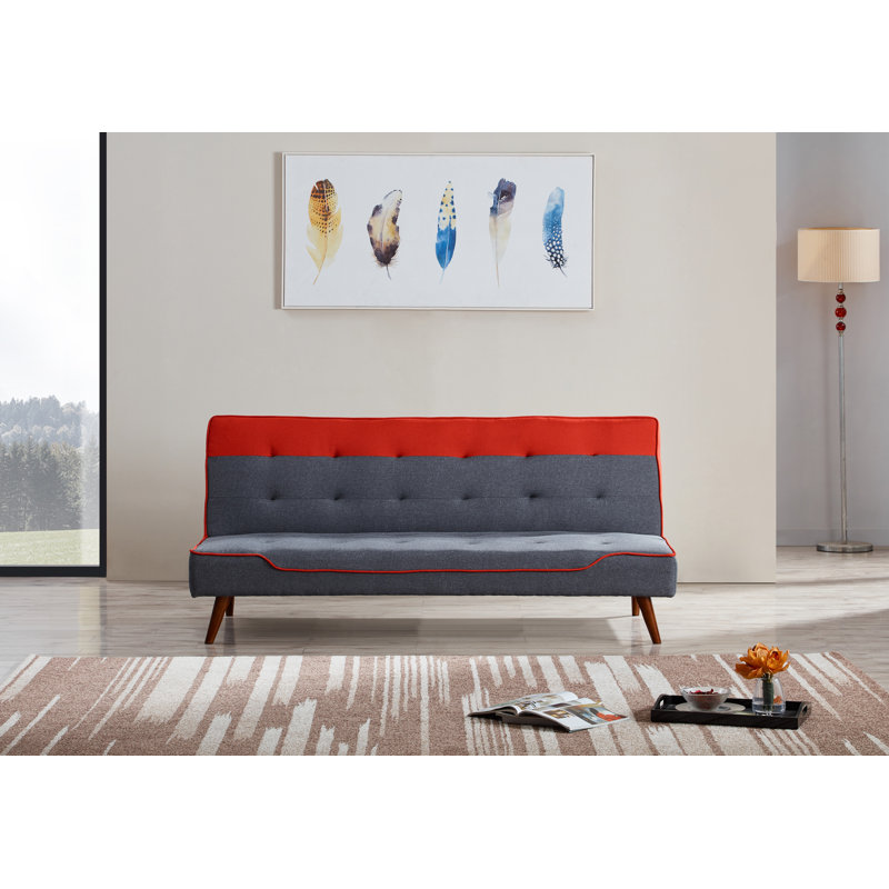 17 Stories Chicago 3 Seater Clic Clac Sofa Bed Reviews Wayfair Chicago 3 Seater Clic Clac Sofa Bed