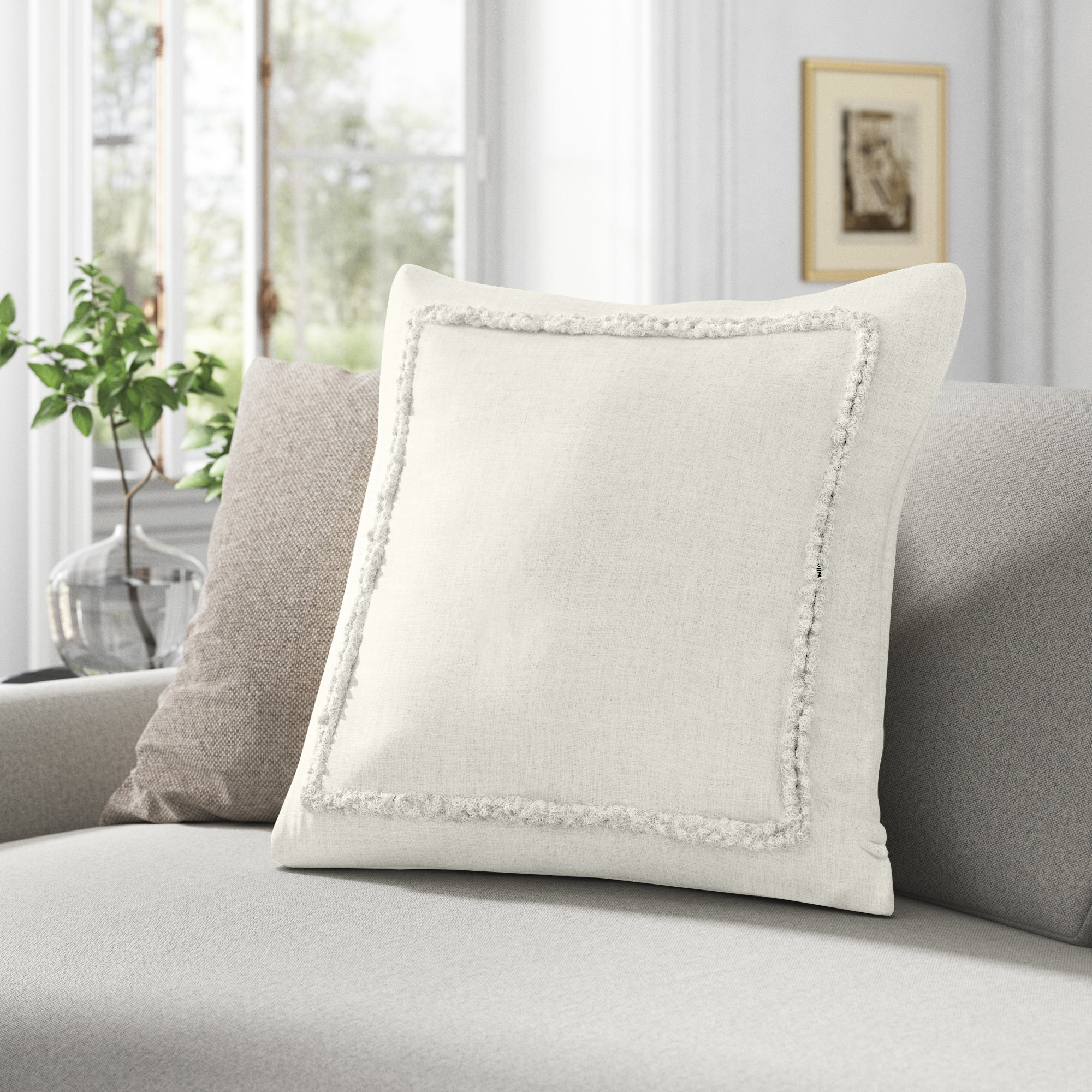 Kelly Clarkson Home Joseph Square Cotton Pillow Cover & Insert