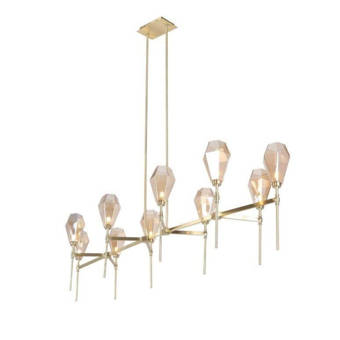 Corbett Lighting Majorette 12 Light Sputnik Modern Linear Chandelier Wayfair