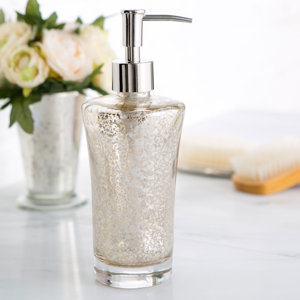 Mercury Glass Vanity Lotion Dispenser