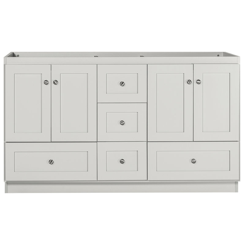 Highland Dunes Cheever Shaker 60 Double Bathroom Vanity Base Only Double Bathroom Vanity Base Only