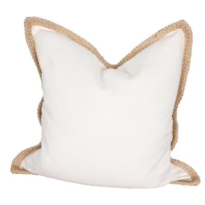 Breakwater Bay Aramantha Feathers Throw Pillow Colour: Off White