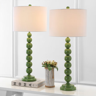 bedside lamps green