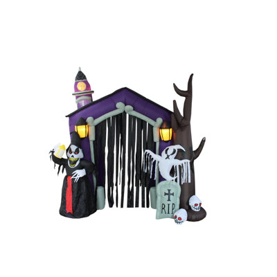 The Holiday Aisle Halloween Inflatable Haunted House Decoration