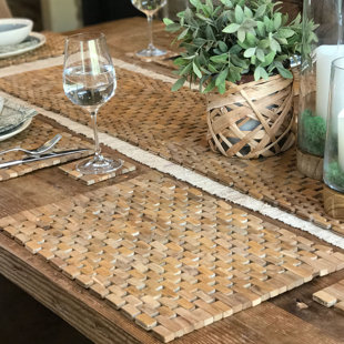 Placemats Chargers Birch Lane Recycled Teak Placemat Set Of 2