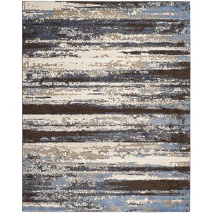 San Jacinto Cream/Blue Area Rug