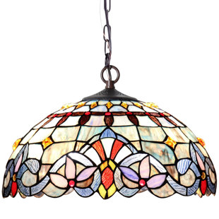 Stained Glass Hanging Lights | Wayfair