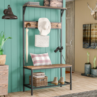 Go to store & view more images Union Rustic Traci Hall Tree