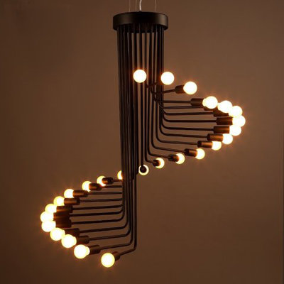 Georgeanna 20 - Light Sputnik Modern Linear Chandelier