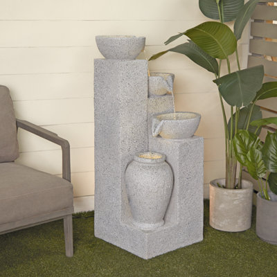 Cleason Fiberglass Fountain with Light