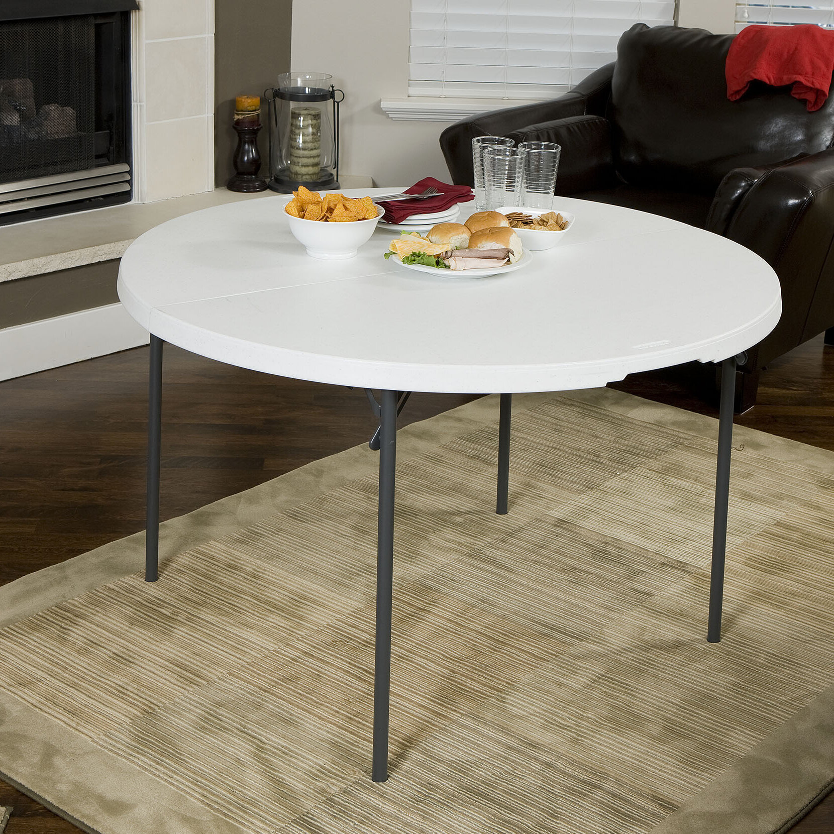 circle fold out table