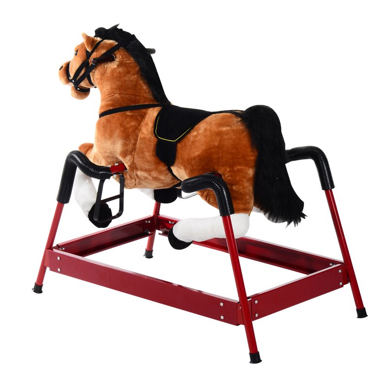 childs rocking horse with springs