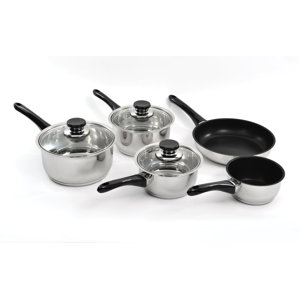 Vision 14 Piece Non-Stick Stainless Steel Cookware Set