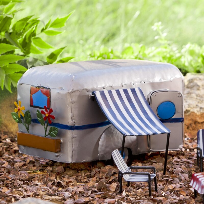 Plow & Hearth Fairy Garden Camper Fairy Garden & Reviews | Wayfair