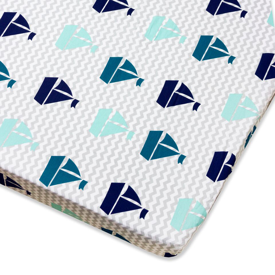 sailboat crib sheet