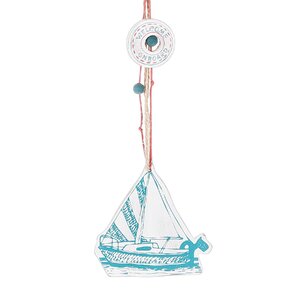 Sail Boat Hanging Figurine