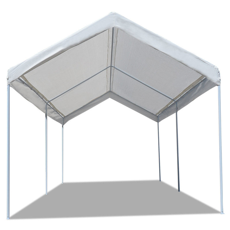 Setemi Car Shelter 20 Ft W X 10 Ft D Steel Party Tent Canopy Wayfair