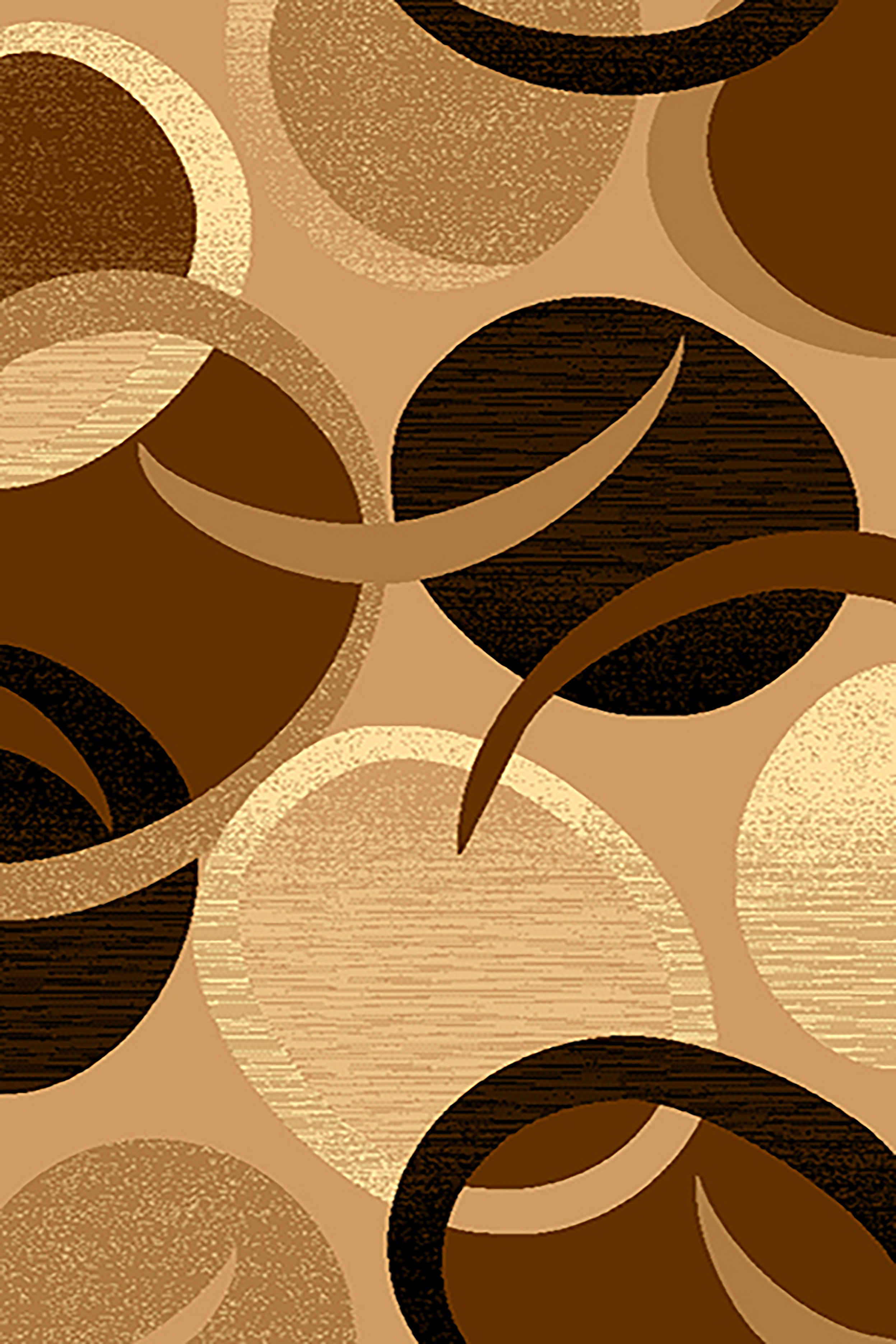 Ivy Bronx Mccampbell Abstract Area Rug in Chocolate/Beige Wayfair