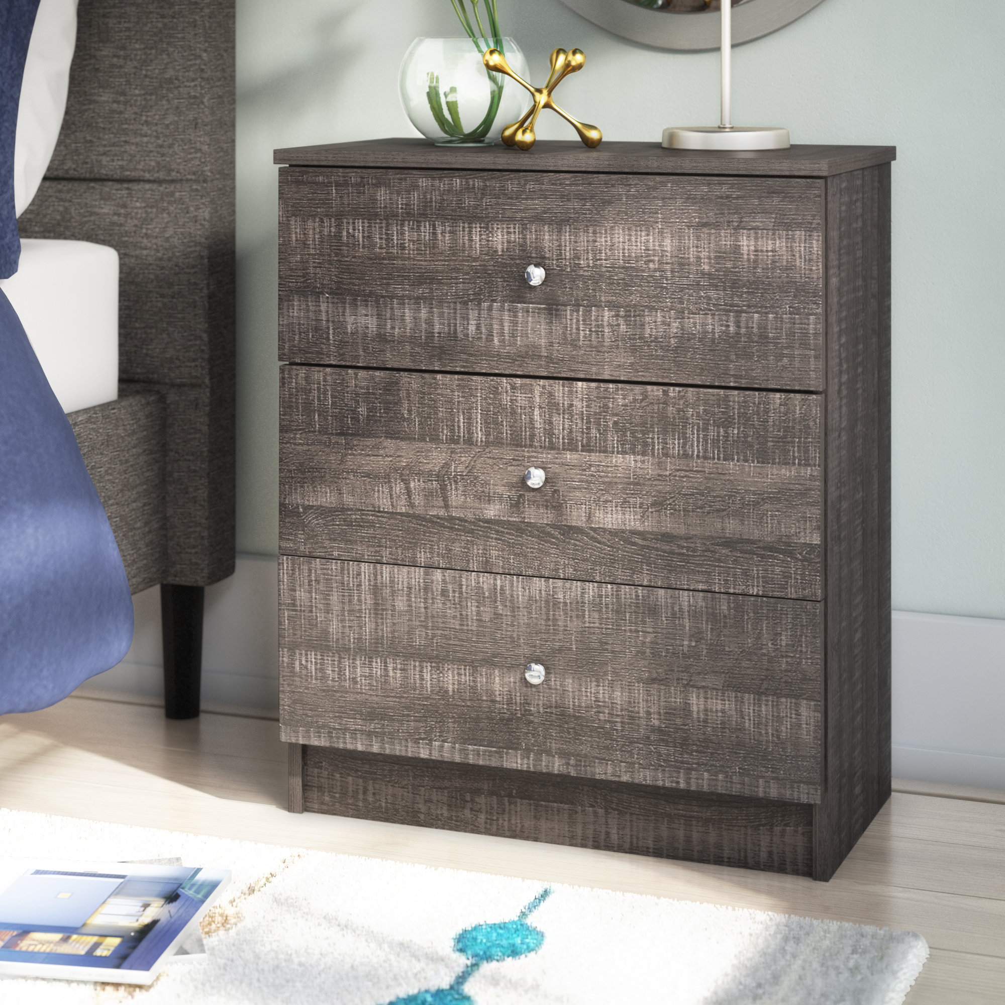 Zipcode Design Shemar 3 Drawer Chest Reviews Wayfair