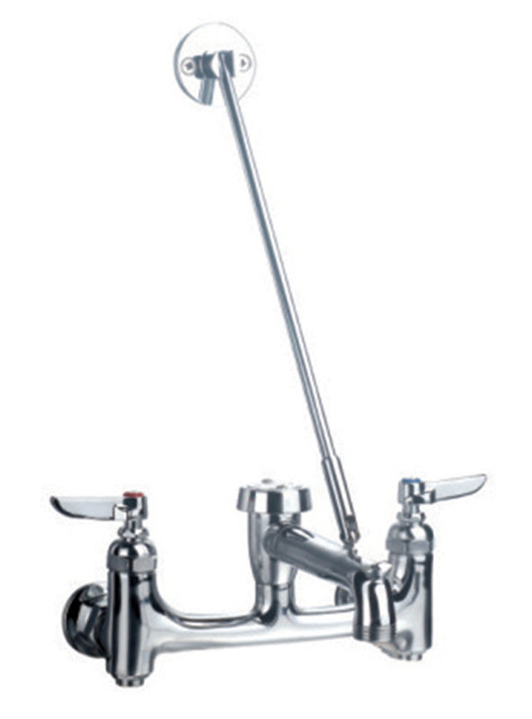 Whitehaus Collection Utility Double Handle Wall Mount Service Sink Faucet With Support Bracket Wayfair