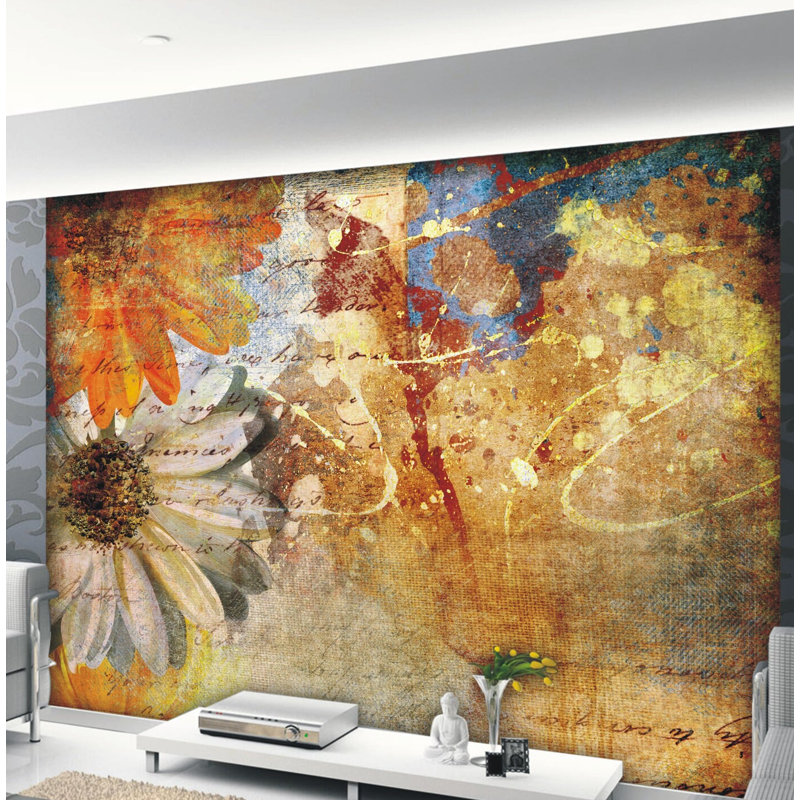 East Urban Home Flowers Painting 11 8 L X 106 W Abstract Floral