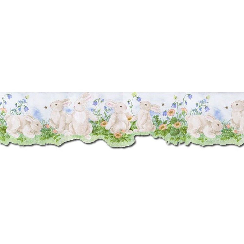 Rosalind Wheeler Matthies Rabbits 15 L X 6 5 W Wallpaper Border Wayfair