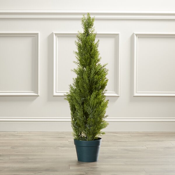 6' Artificial Cedar Topiary Tree Outdoor Cypress Pine Deck UV Rated 5 3 4 7 Pool 