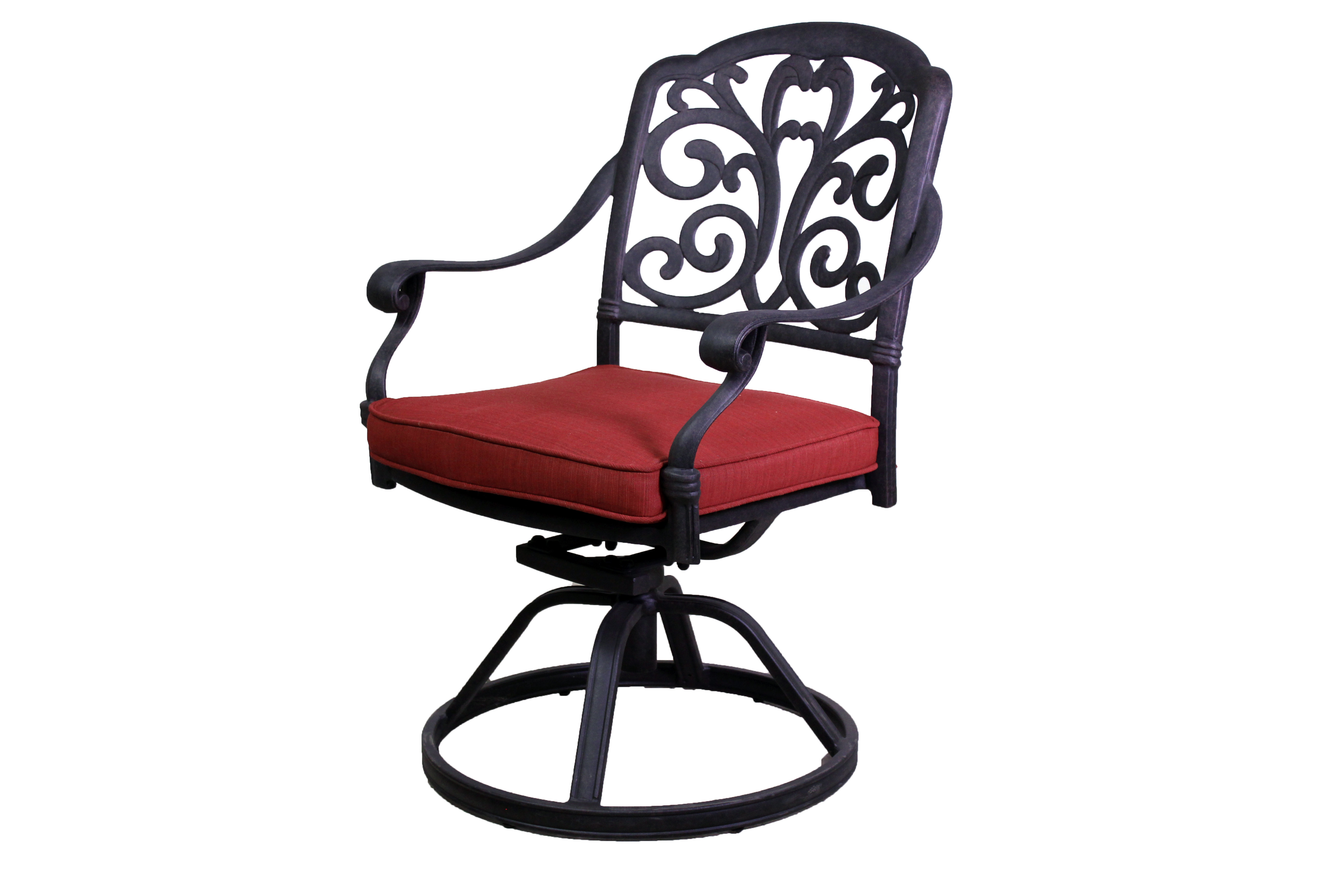 Fleur De Lis Living Pickerington Rocker Swivel Patio Dining Chair with