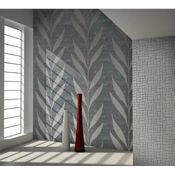 Ivy Bronx Wallcoverings Modern Embossed Flocked Vinyl Wallpaper