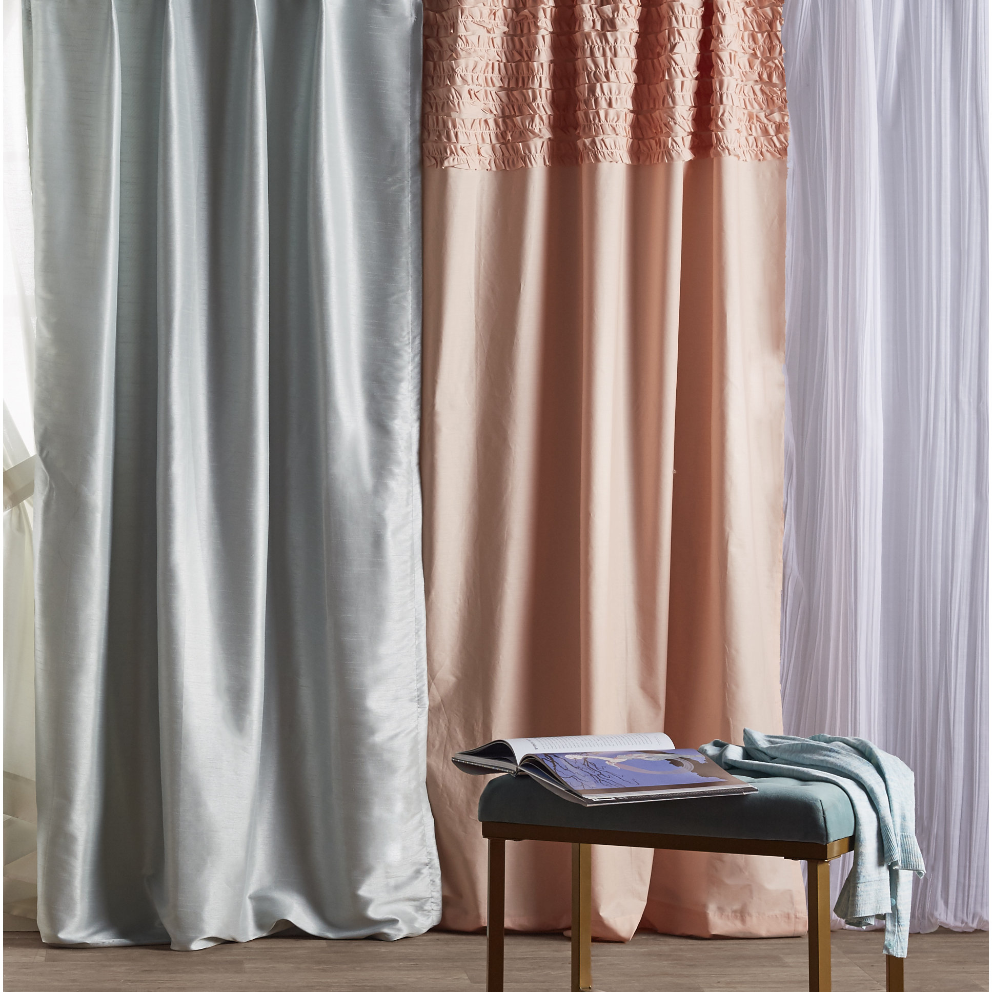 Cameron Sheer Tab Top Single Curtain Panel & Reviews Joss & Main