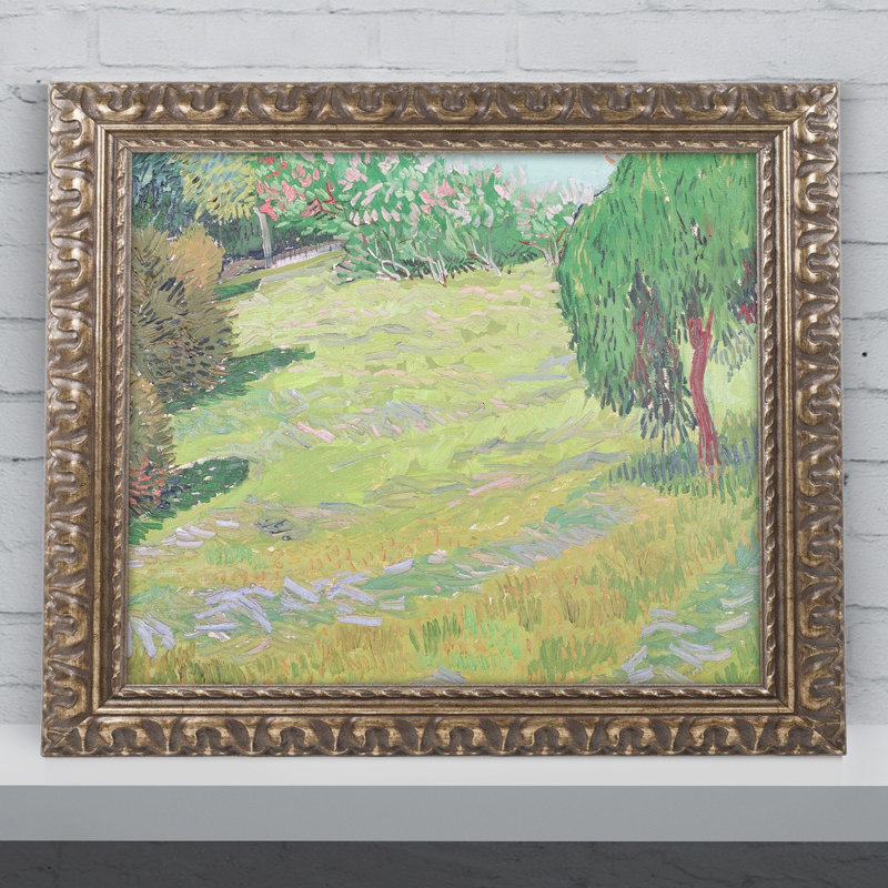 Trademark Art Field In Sunlight By Vincent Van Gogh Framed