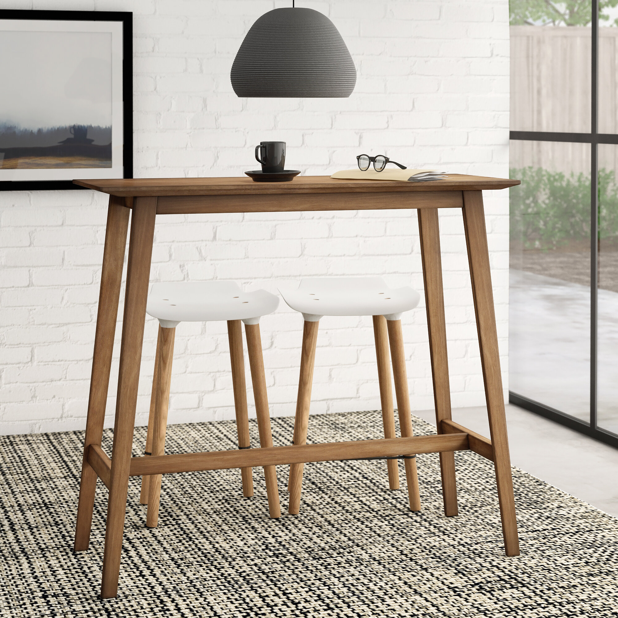 Kitchen Dining Bar Table 47” Rectangular Coffee Table for Livingroom Diningroom 
