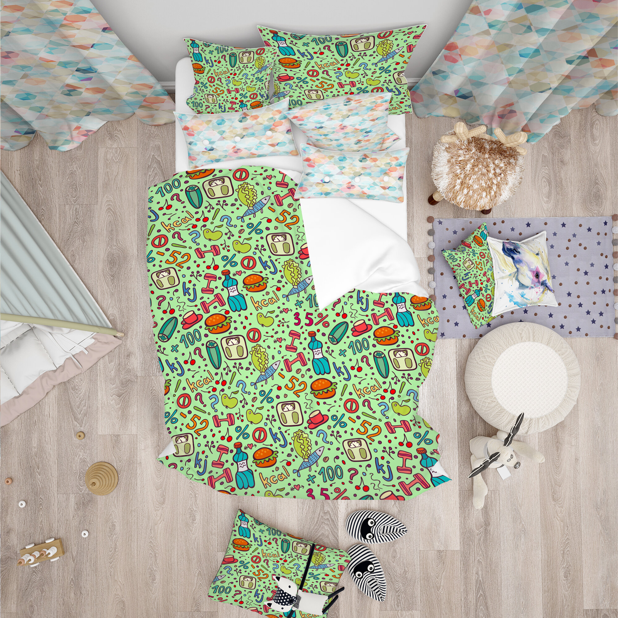 kids duvet and pillow set