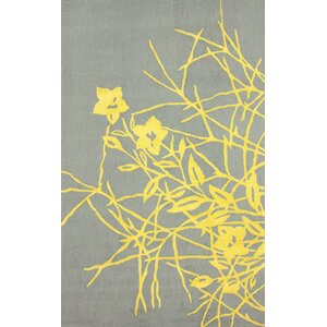 Brilliance Ryan Hand-Hooked Gold/Gray Area Rug