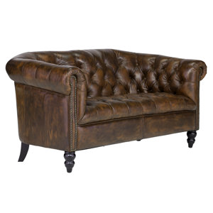 2-Sitzer Sofa Derry aus Echtleder von Massivum