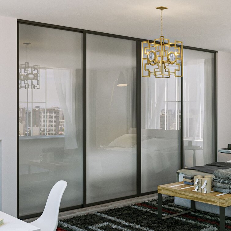 Doors22 Glass Sliding Closet Door | Wayfair