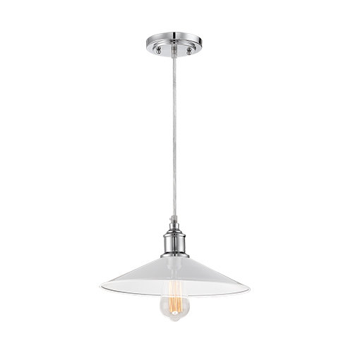 1-Light Mini Pendant #minipendant #whitependant