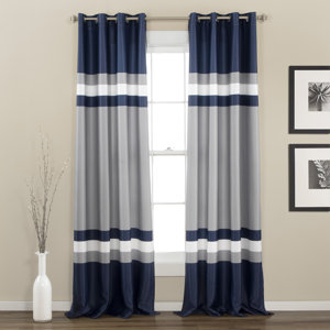 Reedsville Room Darkening Window Curtain Panels (Set of 2)