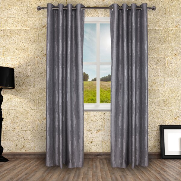 Orren Ellis Frieda Polyester Room Darkening Curtain Pair | Wayfair